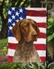 Roan German Shorthaired Pointer American Flag Garden Flag Mailbox Flag Decorative Yard Flag Banner Outside Patio Artwork Yard Flower Beds, Garden Size