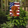 Red Saluki American Flag Garden Flag Mailbox Flag Decorative Yard Flag Banner Outside Patio Artwork Yard Flower Beds, Garden Size, Multicolor