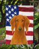 Red Saluki American Flag Garden Flag Mailbox Flag Decorative Yard Flag Banner Outside Patio Artwork Yard Flower Beds, Garden Size, Multicolor