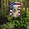 Blue and White Old English Sheepdog American Flag Garden Flag Mailbox Flag Decorative Yard Flag Banner Outside Patio Artwork Yard Flower Beds