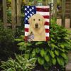 White Great Pyrenees American Flag Garden Flag Mailbox Flag Decorative Yard Flag Banner Outside Patio Artwork Yard Flower Beds, Garden Size