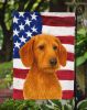 Wirehaired Red Dachshund American Flag Garden Flag Mailbox Flag Decorative Yard Flag Banner Outside Patio Artwork Yard Flower Beds, Garden Size