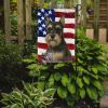 Black and Silver Schnauzer American Flag Garden Flag Mailbox Flag Decorative Yard Flag Banner Outside Patio Artwork Yard Flower Beds, Garden Size