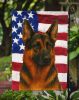 Black and Red German Shepherd American Flag Garden Flag Mailbox Flag Decorative Yard Flag Banner Outside Patio Artwork Yard Flower Beds, Garden Size