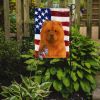 Cinnamon Chow Chow American Flag Garden Flag Mailbox Flag Decorative Yard Flag Banner Outside Patio Artwork Yard Flower Beds, Garden Size, Multicolor