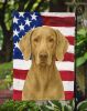 Silver Gray Weimaraner American Flag Garden Flag Mailbox Flag Decorative Yard Flag Banner Outside Patio Artwork Yard Flower Beds, Garden Size