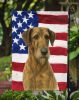 Brindle Irish Wolfhound American Flag Garden Flag Mailbox Flag Decorative Yard Flag Banner Outside Patio Artwork Yard Flower Beds, Garden Size