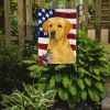 Yellow Labrador Retriever American Flag Garden Flag Mailbox Flag Decorative Yard Flag Banner Outside Patio Artwork Yard Flower Beds, Garden Size