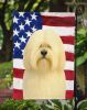 Cream Lhasa Apso American Flag Garden Flag Mailbox Flag Decorative Yard Flag Banner Outside Patio Artwork Yard Flower Beds, Garden Size, Multicolor