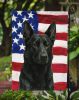 Black German Shepherd American Flag Garden Flag Mailbox Flag Decorative Yard Flag Banner Outside Patio Artwork Yard Flower Beds, Garden Size