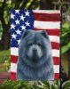 Blue Chow Chow American Flag Garden Flag Mailbox Flag Decorative Yard Flag Banner Outside Patio Artwork Yard Flower Beds, Garden Size, Multicolor