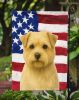 Wheaten Norfolk Terrier American Flag Garden Flag Mailbox Flag Decorative Yard Flag Banner Outside Patio Artwork Yard Flower Beds, Garden Size