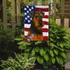 Black and Tan Airedale Terrier American Flag Garden Flag Mailbox Flag Decorative Yard Flag Banner Outside Patio Artwork Yard Flower Beds, Garden Size