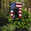 Black Brussels Griffon American Flag Garden Flag Mailbox Flag Decorative Yard Flag Banner Outside Patio Artwork Yard Flower Beds, Garden Size