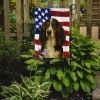 Tri-color English Springer Spaniel American Flag Garden Flag Mailbox Flag Decorative Yard Flag Banner Outside Patio Artwork Yard Flower Beds