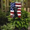 Black Italian Greyhound American Flag Garden Flag Mailbox Flag Decorative Yard Flag Banner Outside Patio Artwork Yard Flower Beds, Garden Size