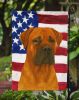 Red Bullmastiff American Flag Garden Flag Mailbox Flag Decorative Yard Flag Banner Outside Patio Artwork Yard Flower Beds, Garden Size, Multicolor