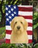 Wheaten Otterhound American Flag Garden Flag Mailbox Flag Decorative Yard Flag Banner Outside Patio Artwork Yard Flower Beds, Garden Size, Multicolor