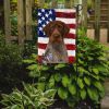 Roan German Wirehaired Pointer American Flag Garden Flag Mailbox Flag Decorative Yard Flag Banner Outside Patio Artwork Yard Flower Beds, Garden Size