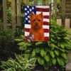 Red Cairn Terrier American Flag Garden Flag Mailbox Flag Decorative Yard Flag Banner Outside Patio Artwork Yard Flower Beds, Garden Size, Multicolor