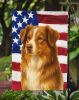 Red Australian Shepherd American Flag Garden Flag Mailbox Flag Decorative Yard Flag Banner Outside Patio Artwork Yard Flower Beds, Garden Size