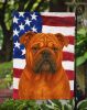 Red English Bulldog American Flag Garden Flag Mailbox Flag Decorative Yard Flag Banner Outside Patio Artwork Yard Flower Beds, Garden Size, Multicolor