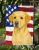 Yellow Labrador Retriever American Flag Garden Flag Mailbox Flag Decorative Yard Flag Banner Outside Patio Artwork Yard Flower Beds, Garden Size