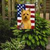 Wheaten Cairn Terrier American Flag Garden Flag Mailbox Flag Decorative Yard Flag Banner Outside Patio Artwork Yard Flower Beds, Garden Size