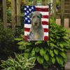Gray Irish Wolfhound American Flag Garden Flag Mailbox Flag Decorative Yard Flag Banner Outside Patio Artwork Yard Flower Beds, Garden Size
