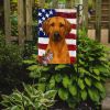 Rhodesian Ridgeback American Flag Garden Flag Mailbox Flag Decorative Yard Flag Banner Outside Patio Artwork Yard Flower Beds, Garden Size, Multicolor