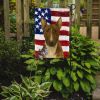 Brindle and White Bull Terrier American Flag Garden Flag Mailbox Flag Decorative Yard Flag Banner Outside Patio Artwork Yard Flower Beds, Garden Size