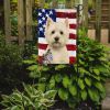 Westie American Flag Garden Flag Mailbox Flag Decorative Yard Flag Banner Outside Patio Artwork Yard Flower Beds, Garden Size, Multicolor