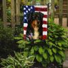 Black Australian Shepherd American Flag Garden Flag Mailbox Flag Decorative Yard Flag Banner Outside Patio Artwork Yard Flower Beds, Garden Size