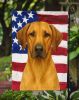 Rhodesian Ridgeback American Flag Garden Flag Mailbox Flag Decorative Yard Flag Banner Outside Patio Artwork Yard Flower Beds, Garden Size, Multicolor