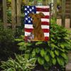 Brindle Greyhound American Flag Garden Flag Mailbox Flag Decorative Yard Flag Banner Outside Patio Artwork Yard Flower Beds, Garden Size, Multicolor