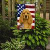 Buff Cocker Spaniel American Flag Garden Flag Mailbox Flag Decorative Yard Flag Banner Outside Patio Artwork Yard Flower Beds, Garden Size, Multicolor