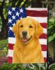 Golden Retriever American Flag Garden Flag Mailbox Flag Decorative Yard Flag Banner Outside Patio Artwork Yard Flower Beds, Garden Size, Multicolor