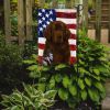 Brown Newfoundland American Flag Garden Flag Mailbox Flag Decorative Yard Flag Banner Outside Patio Artwork Yard Flower Beds, Garden Size, Multicolor