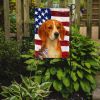 Red and White Beagle American Flag Garden Flag Mailbox Flag Decorative Yard Flag Banner Outside Patio Artwork Yard Flower Beds, Garden Size