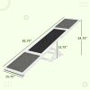 PawHut Wooden Dog Agility Seesaw for Training and Exercise, Weather Resistant, 83" L x 16" W x 14" H, White