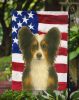 Tri-color Powderpuff Chinese Crested American Flag Garden Flag Mailbox Flag Decorative Yard Flag Banner Outside Patio Artwork Yard Flower Beds