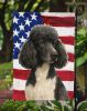 Parti Standard Poodle American Flag Garden Flag Mailbox Flag Decorative Yard Flag Banner Outside Patio Artwork Yard Flower Beds, Garden Size