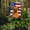 Red Border Terrier American Flag Garden Flag Mailbox Flag Decorative Yard Flag Banner Outside Patio Artwork Yard Flower Beds, Garden Size, Multicolor