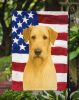 Wheaten Irish Wolfhound American Flag Garden Flag Mailbox Flag Decorative Yard Flag Banner Outside Patio Artwork Yard Flower Beds, Garden Size