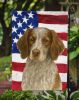 Roan Brittany American Flag Garden Flag Mailbox Flag Decorative Yard Flag Banner Outside Patio Artwork Yard Flower Beds, Garden Size, Multicolor