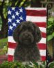 Black Havanese American Flag Garden Flag Mailbox Flag Decorative Yard Flag Banner Outside Patio Artwork Yard Flower Beds, Garden Size, Multicolor