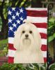 Maltese American Flag Garden Flag Mailbox Flag Decorative Yard Flag Banner Outside Patio Artwork Yard Flower Beds, Garden Size, Multicolor