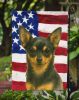 Black and Tan Chihuahua American Flag Garden Flag Mailbox Flag Decorative Yard Flag Banner Outside Patio Artwork Yard Flower Beds, Garden Size