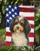 Parti-color Havanese American Flag Garden Flag Mailbox Flag Decorative Yard Flag Banner Outside Patio Artwork Yard Flower Beds, Garden Size