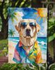 Yellow Labrador Retriever Summer Beach Time Garden Flag Mailbox Flag Decorative Yard Flag Banner Outside Patio Artwork Yard Flower Beds, Garden Size